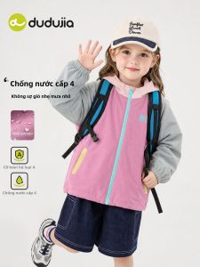 DUDUJIA | Áo Khoác Softshell Có Mũ Cho Bé với Lớp Len