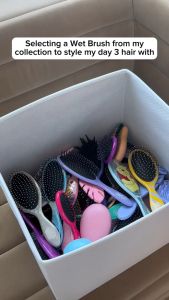 Lược Gỡ Rối Wet Brush Original Detangler Màu Đen Black Tím Purple Hồng Pink