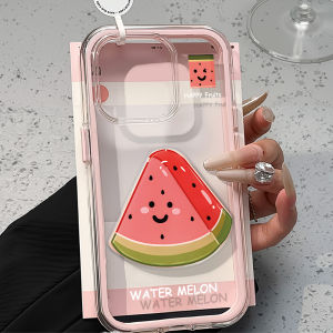 Watermelon Phone Case For iPhone 17 Pro Max 15 16 13 11 12 14 Air 17promax 16promax Clear 2 IN 1 Candy Color Frame Soft Cover
