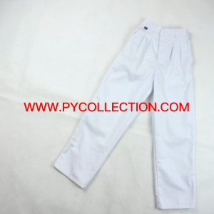 SELUAR PUTIH PANJANG PINGGANG GETAH COTTON SEKOLAH RENDAH - BC023G BRAND VINTER @ BLACK CAT