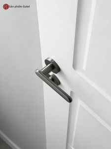 GUTE | Modern Bedroom Door Lock Magnetic Silent Split Handle