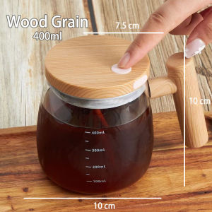 USB 400ml Automatic Mixing Cup With Lid Auto Stirring Mug Travel Self Stir High Speed Electric Self Stirring Mug Electric Stirring Rechargeable Coffee Cup Glass With Handle