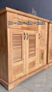 Tủ giày gỗ thông tự nhiên – Bền đẹp chống mối mọt thiết kế hiện đại