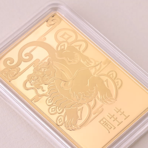 Chow Sang Sang 周生生 999.9 24K Pure Gold Chinese Gifting Collection Pixiu Gold Ingot for Women & Men 955499 Price-by-Weight 50g Gold