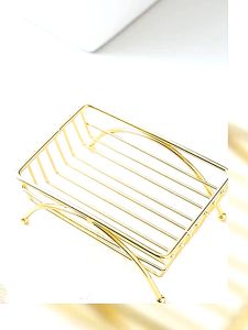 HH26-12 แท่นวางสบู่เหล็กดัดสีทอง H2-1