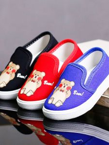 ฤดูใบไม้ผลิ สไตล์ใหม่ เด็กทารก รองเท้าผ้าใบเด็กชาย นุ่ม รองเท้าในร่มด้านล่าง ลำลอง รองเท้าชั้นอนุบาล การ์ตูน ลายสบาย