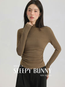 Autumn Fitting Elegant Slim Half High Collar Baselayer Top