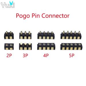 YuXi 1 Piece 2P 3P 4P 5P SMT Spring-Loaded Pogo Pin Connector 2.5mm 2.54mm Grid Side Welding Mount SMD Strip Contact Male Female