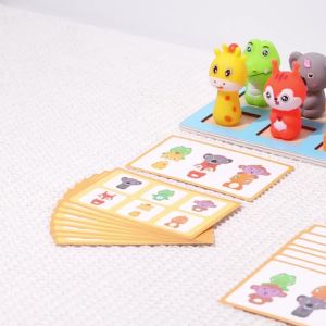 Adorable Animal Doll Spatial Awareness/Observation Development Toys Little Animal Swap Game Hand-Eye Coordination Training Gifts