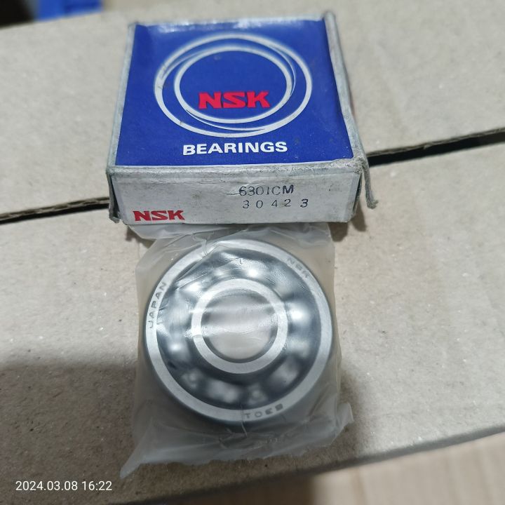 6301 / 6301 CM NSK Ball Bearing (Open) Jadul Japan Original | Lazada ...