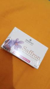 BPOM - sabun saffron sekartaji 40 gr//sabun safron + collagen +spirulina pencerah kulit wajah serta penghilang jerawat