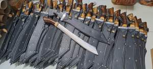 Golok kerja multifungsi baja per full sepuh handle pulltank