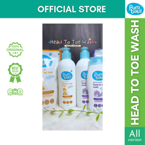 PURE BABY Head To Toe Wash Gently Soothing Happy Time | Sabun Shampo 2 in 1 dengan Bahan Alami