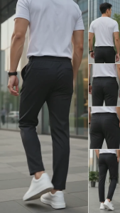 Men’s Korean Slim Fit Woven Trouser Pants | Uniqlo-Inspired Casual Office Wear | Alexanna’s Online Store