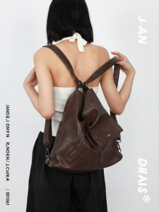 JANDRESS | Vintage Moto Style High Capacity Backpack Crossbody