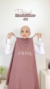 Almiftah Hijab French Khimar Crinkle Airflow Size XL