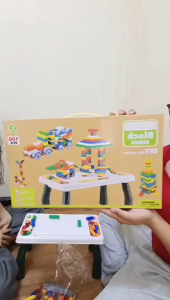SSP DIY Building Blocks Set for Kids Creative Toy with 188 Pieces blocks table multifunction