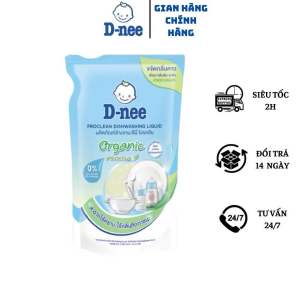 NƯỚC RỬA BÌNH SỮA DNEE vệ sinh bình sữa đồ chơi núm ti đồ ăn dặm cho bé mẫu mới nội địa Thái Lan thành phần và mùi thơm tự nhiên an toàn cho bé