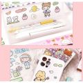 Mom&baby Stiker Waterproof Stiker 2D Diy Viral Korea Box isi 100 Lembar. 