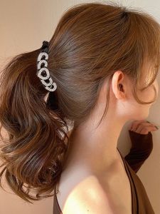 Kẹp Tóc Hình Chuối Đính Kim Cương Nhỏ Kẹp Tóc Ngang Kẹp Tóc Đuôi Ngựa Kẹp Tóc Chữ Kẹp Tóc Hình Chuối Kẹp Tóc Thời Trang Phụ Kiện Tóc