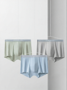 Purcotton | Cotton Breathable Antibacterial Lightweight Comfort Four-Corner Trunks