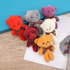 Cartoon Bear Plush Teddy Bear Small Pendant Bear Toy Bag Pendant Desktop Decoration