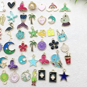 Mix Styles 20/30/50pcs Jewelry Making Charms Golden Enamel Plated Pendant For DIY Jewelry Making Handmade Jewelry Accessories