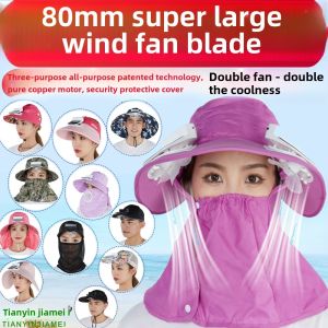 Solar Powered Sunshade Hat with Fan