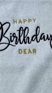 Happy Birthday / Towel / 100 % Cotton / 10 Designs / Tuala Tangan / 13" x 30" inci / 33 x 76 cm