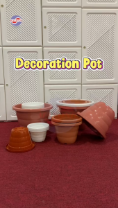 MAXONIC High Quality Round Flower Pots Plastic Decoration Pot Nursery Plant Vege Seedling Pot Pasu Bunga Plastik