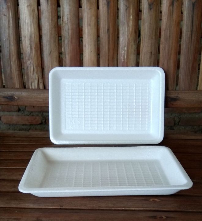 100 pcs Lemek Foam Tray K5 Ukuran 18x12 Lepek Buah dan Alas