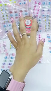 Mainan Kuku palsu motif isi 12 set (120 pcs)