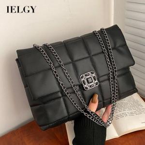 IELGY Túi Dây Xích Hình Thoi Khóa Cổ Điển Túi Đưa Thư Đeo Một Bên Vai Cho Nữ