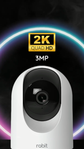 RABIT Camera Jarak Jauh Wifi Smart IP CCTV Camera Indoor 4 MP PTZ - Bisa putar 355 Derajat Dan Komunikasi Dua Arah