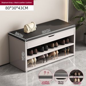ZHUOHE | Home Entry Shoe Cabinet with Soft Seating  Bench