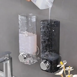 Wall Mounted Shampoo Dispenser Soap Dispenser Organizer Bottle Bathroom Shower Gel Box Wall Greenhouse12