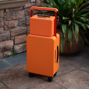 Cabin-friendly Orange Luggage