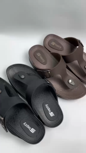 [NEW] STEPZY Men Sandal | Kasut Lelaki | 拖鞋男装 M26-808 (Brown Black)