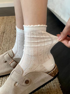 JIFANPAUL | Ballet Style Breathable White Lace Socks