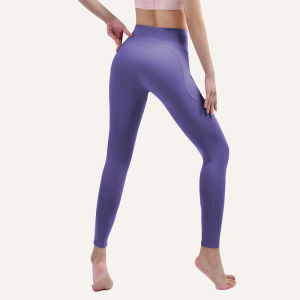 กางเกงโยคะทรงสูงเอวสูงสำหรับผู้หญิง กางเกงออกกำลังกายทรงสัมผัสพิเศษสำหรับฤดูร้อน กางเกงขายาวทรงพอดีตัวสำหรับออกกำลังกายแบบมืออาชีพ
