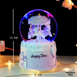 LAIZIXINGXINGDELIPIN | Bluetooth Enabled Crystal Globe Music Box