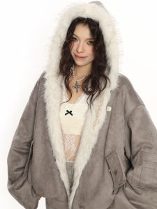 Reversible Suede and Eco-Faux Fur Insulated Jacket