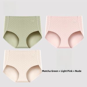 MiiOW | Pure Cotton Womens Underwear Summer High Waist Comfortable Triangle Shorts Anti-Bacterial Seamless Large Size Non-Restrictive Leg