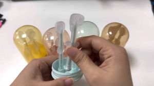 Mamibayi 3in1 Sikat Lidah Bayi Silkon Pembersih Gigi Mulut Anak Newborn Baby Toothbrush Mouth Cleaner 0-18 Bulan