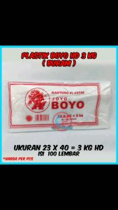 Plastik FotoCopy termurah | Plastik Boyo HD 3 kg Buram ukuran 23 x 40 isi 100 lembar