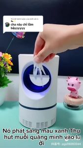 (freeship) Đèn bắt muỗi FREESHIP Máy bắt muỗi hình trụ bằng cơ học an toàn tiết kiệm điện kết hợp đèn ngủ