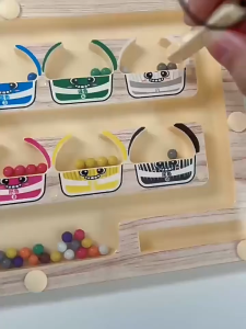 【LOCAL SELLER】Early Education Toy  Magnetic Counting Operation Toy Magnetic Color Sorting Board and Number Maze Magnetic Toy Learning CountingBoard