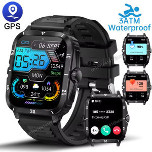 2025 Military Smart Watch Men 3ATM Waterproof Outdoor GPS Sports Fitness Tracker Health Monitoring Smartwatch Men 400mAh Watches