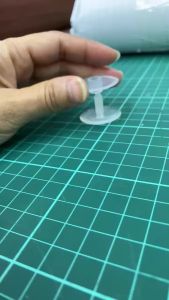 POM acrylic transparency plastic screw fastener for POP display/Box /Carton / Carton joining Screw and Nut/Box Joining/Screw Type Flat head nut