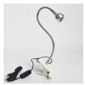 USB Clipreading Small Book Light 5V LED Eye Protection Desk Lamp Bedroom Bedside Night Lighting Workbench Machine 3W Spotlight